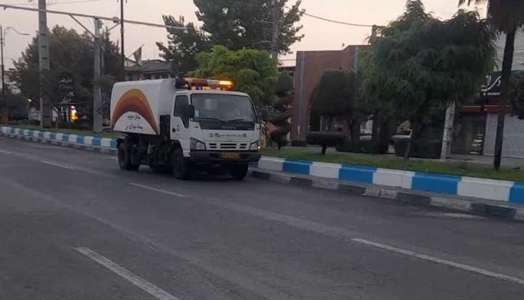تداوم رفت و روب جداول شهری برای بهبود منظر و سیمای آمل