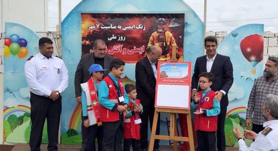 رونمایی شهرداری آمل از طرح همیار آتش نشان در مدارس برای نخستین بار در شمال کشور